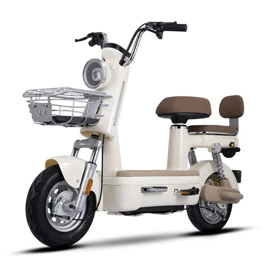 Lvju Hot Sale Mini City Bike Latte 48/60V Lead Acid Battery Electric Bicycle 
