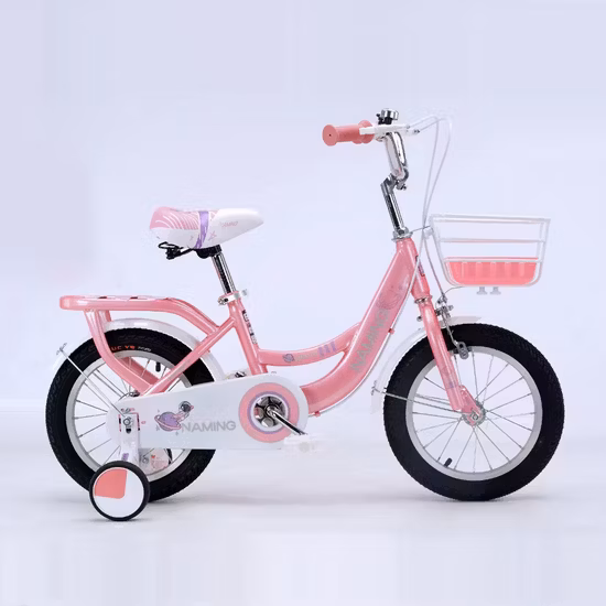 12 Inch Pink Color BMX Bicycle with Basket and Carrier 